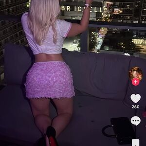 Zara blogger Asymmetrical mini Pink Sequin Skirt